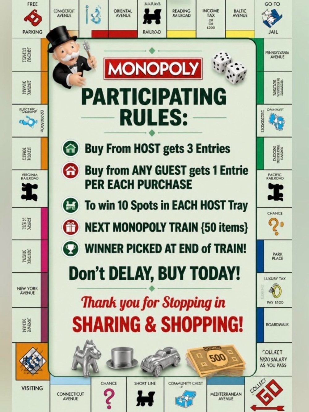 Monopoly Sundays $25 & Under - Picture 2 of 3